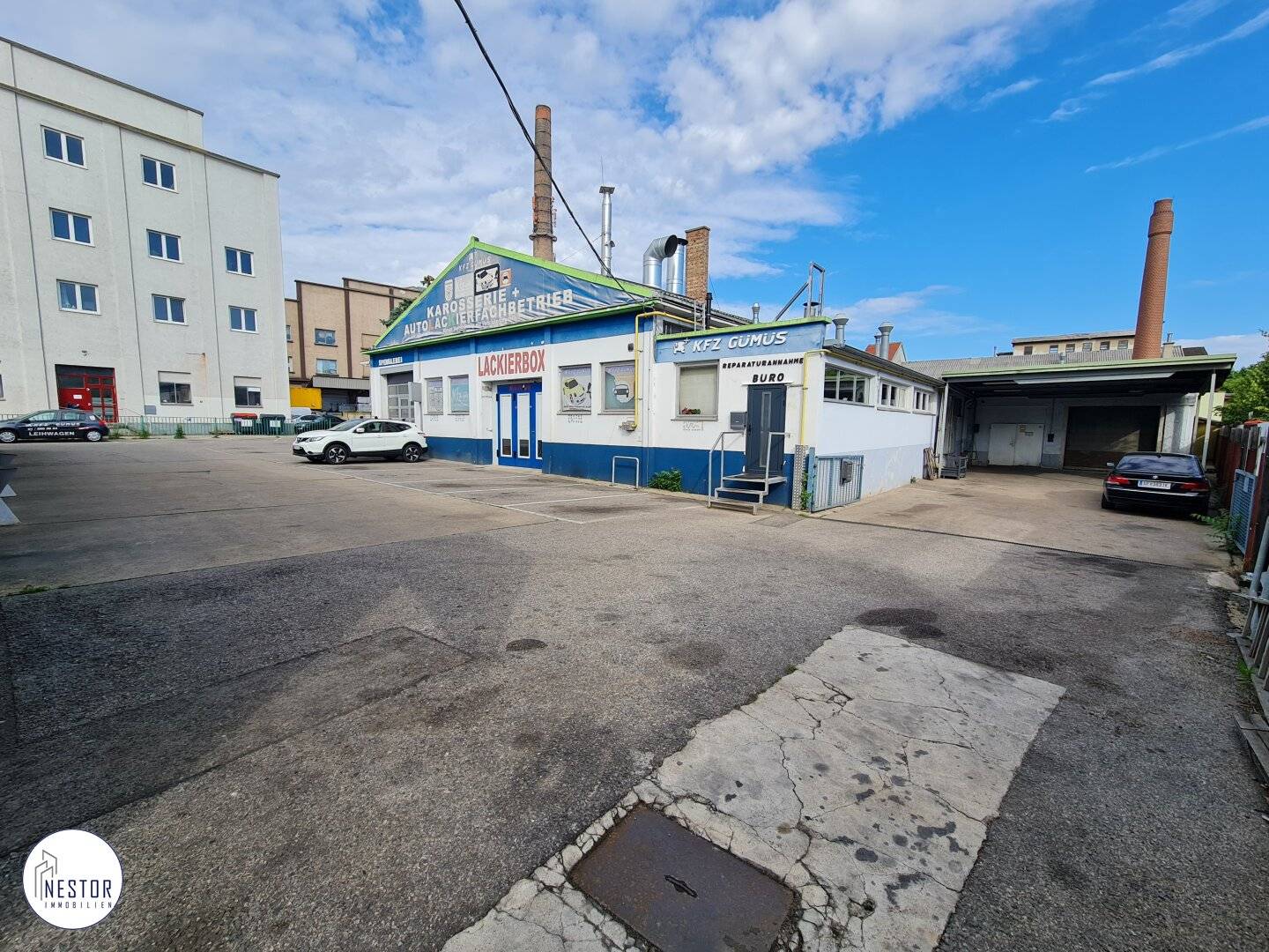 New price I Large-scale workshop | 20 car parking spaces | Simmering