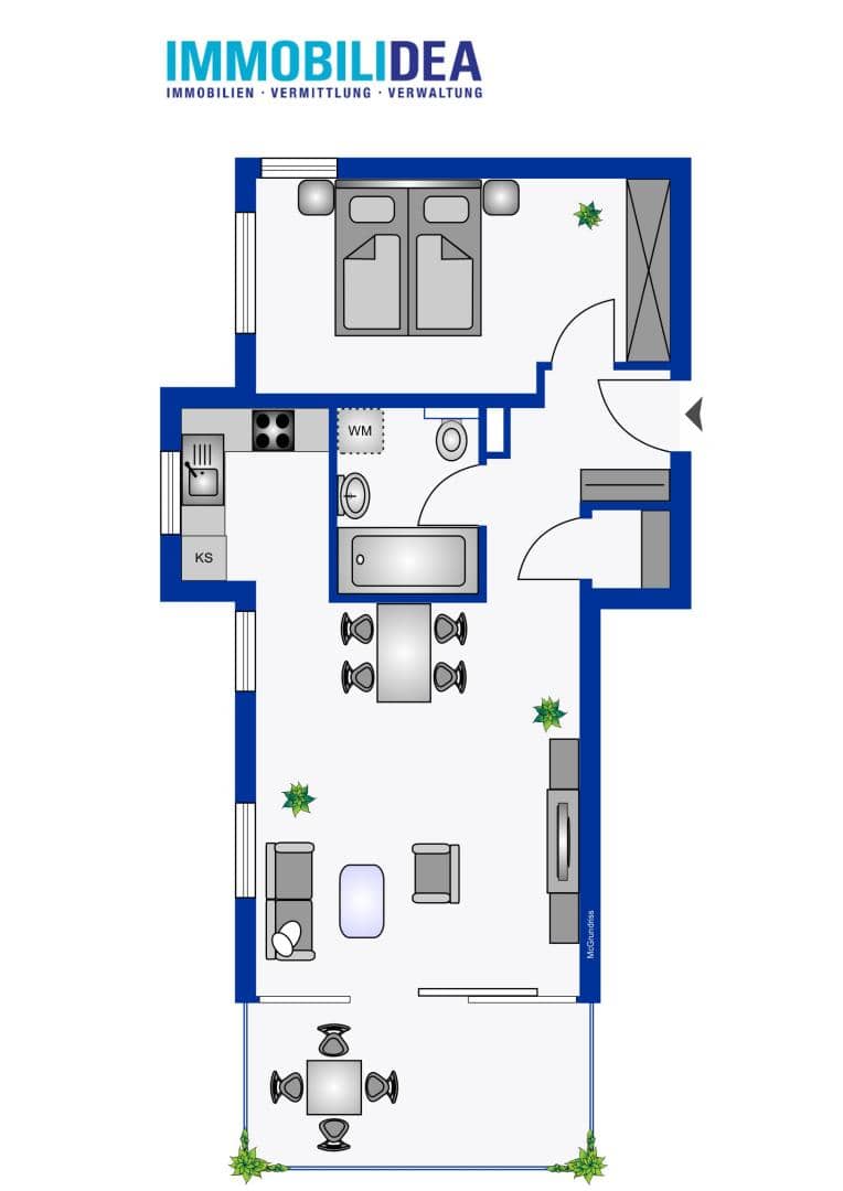 2-Zimmer-Wohnung mit Terrasse in Kranebitten
