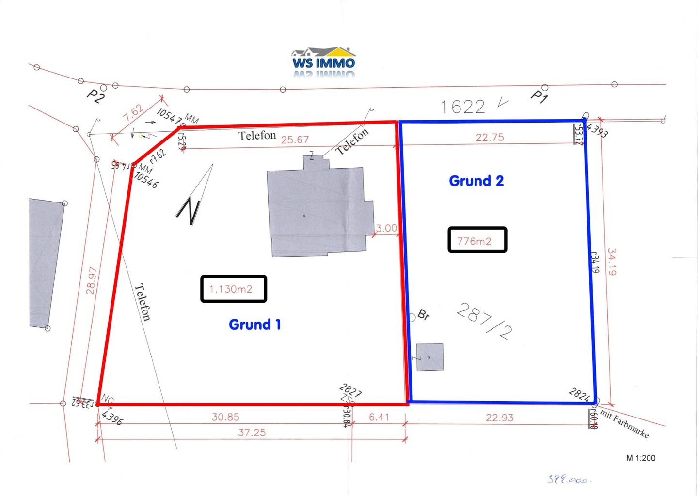 Baugrund 776m² Kirchschlag bei Linz