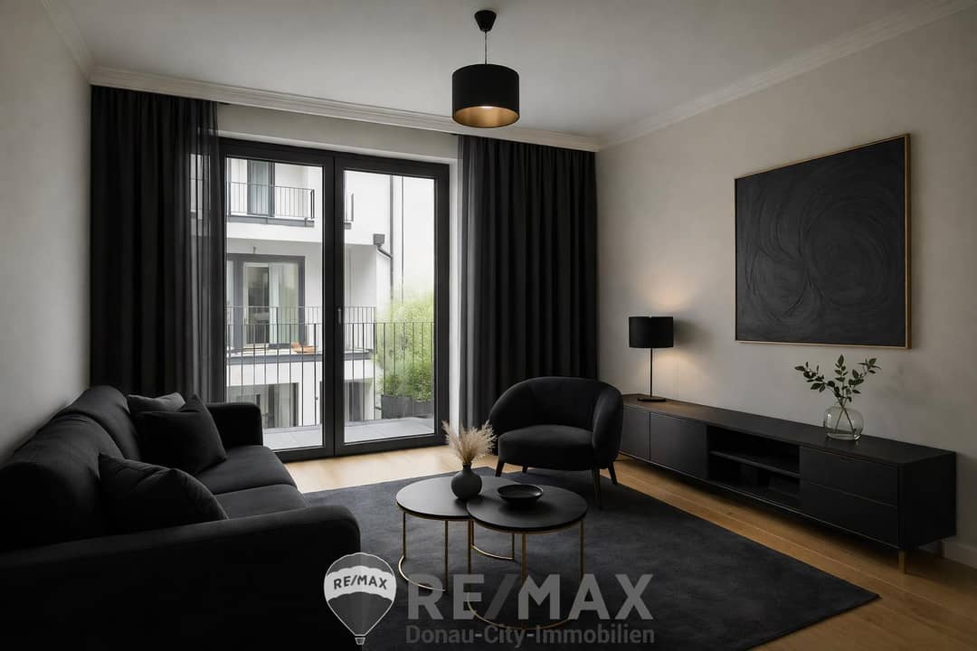 Modern apartment with loggia and floor heating