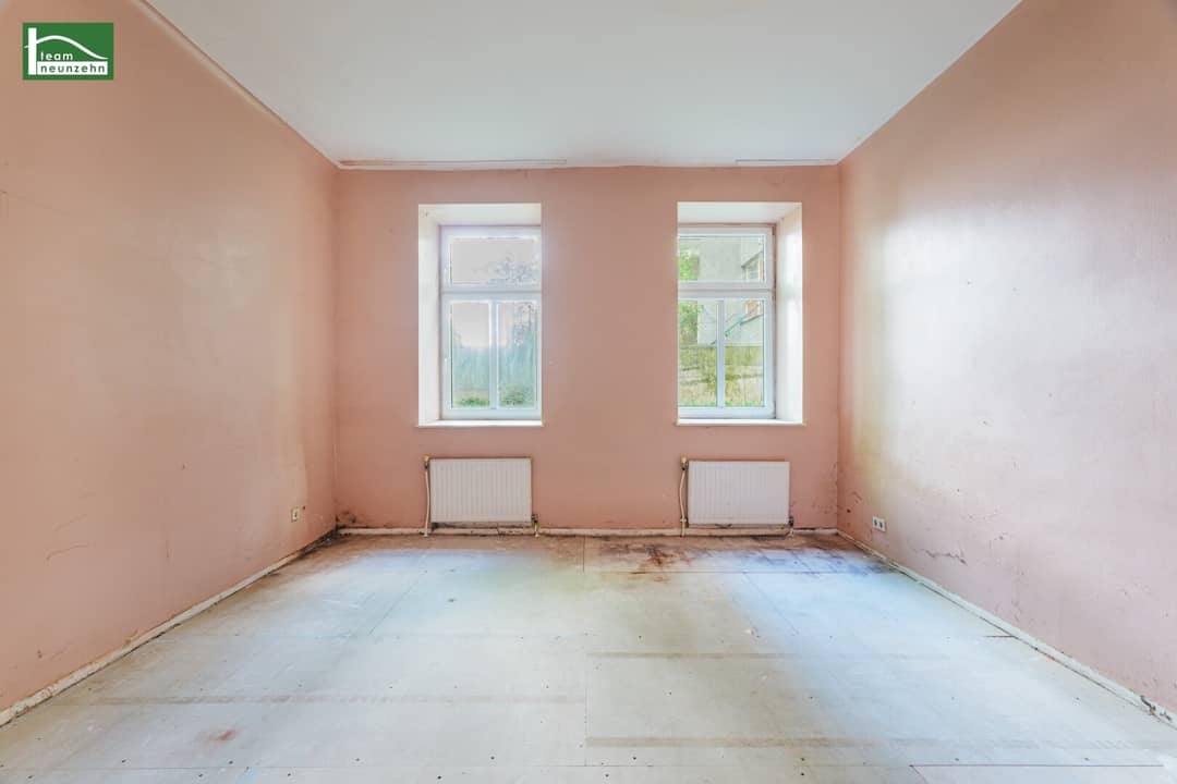 Renovierungsbedürftige Erdgeschosswohnung in Wien 1150