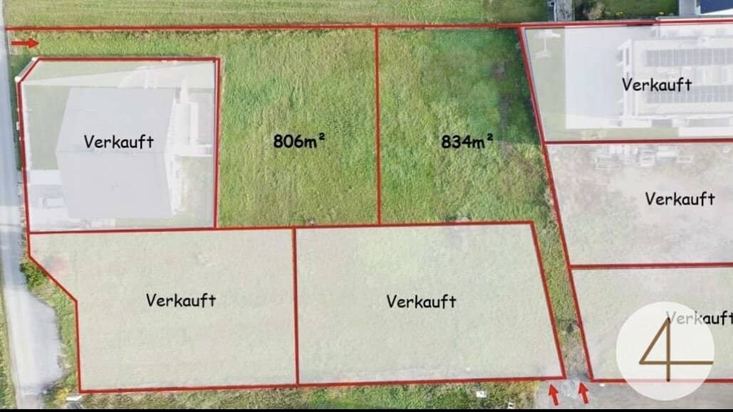 Baugrundstück Schönkirchen 806 m²