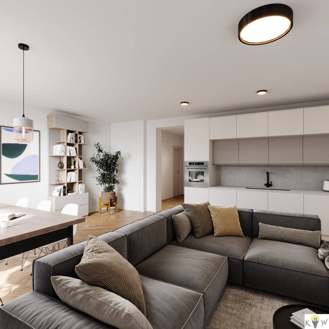 New build apartment with terrace and sea view