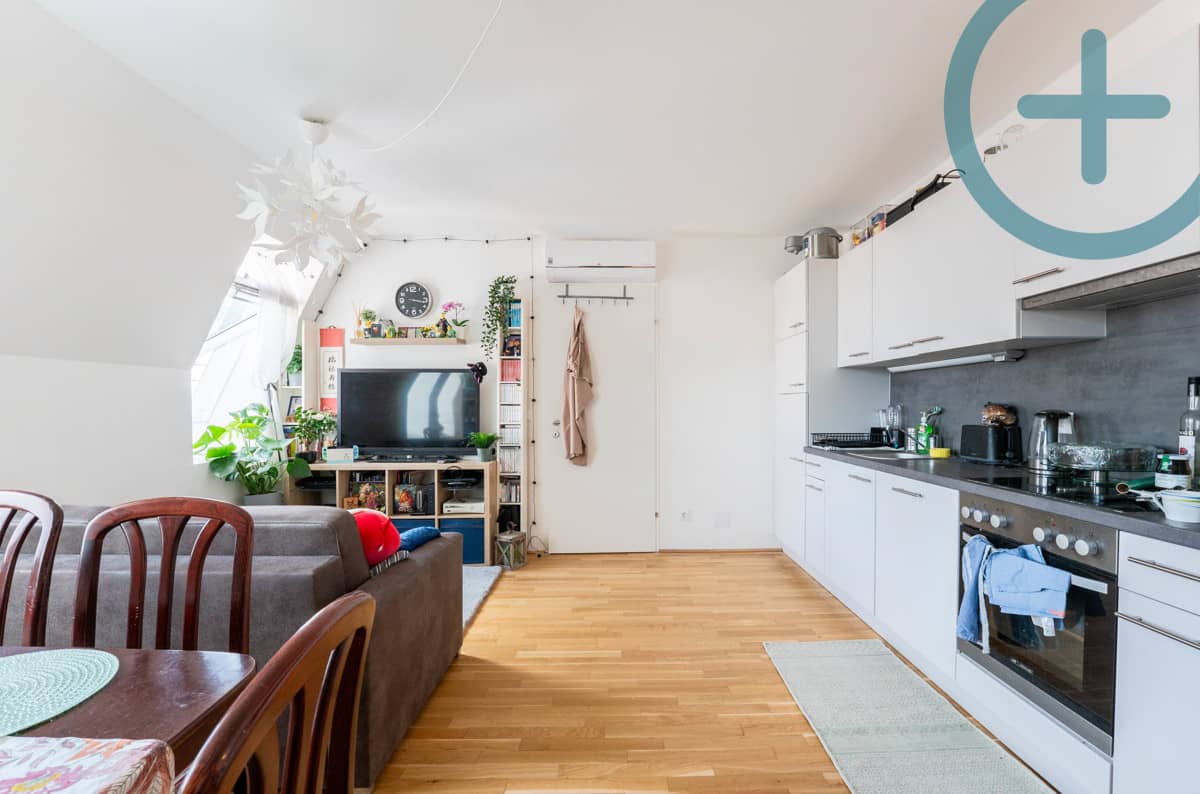 Dachgeschosswohnung Lift Offene Küchenzeile