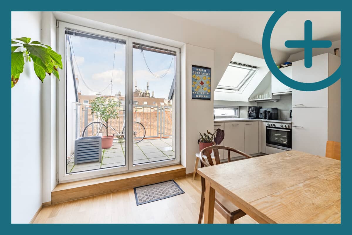 Dachgeschosswohnung Favoriten mit Dachterrasse