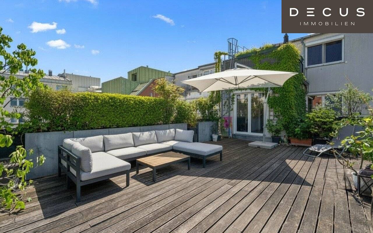 Dachgeschosswohnung mit zwei Terrassen und Fernblick