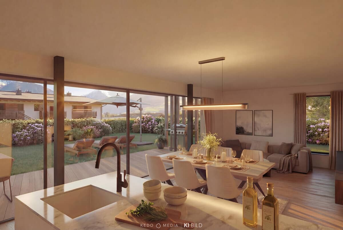 Ground floor apartment with brand new garden
