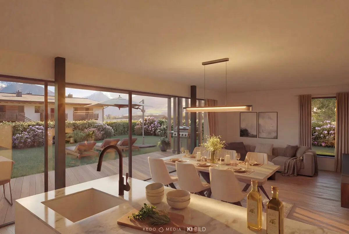 Ground floor apartment with brand new garden