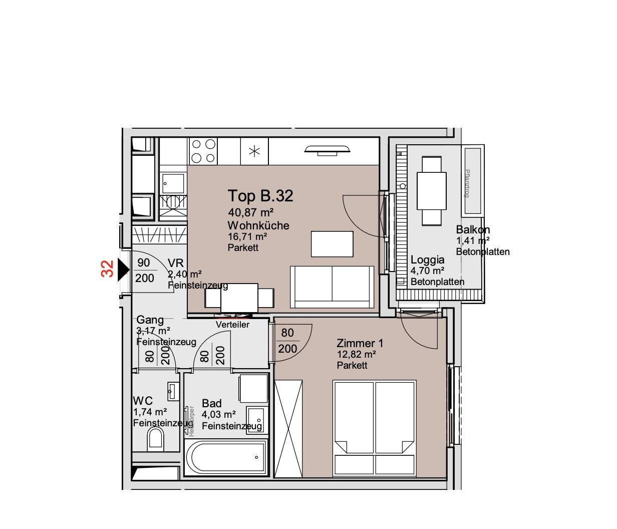 Anlegerwohnung - Investieren auf Eigengrund nahe U1 Kagran - Der Beste Platz im Viertel - An der Schanze 25