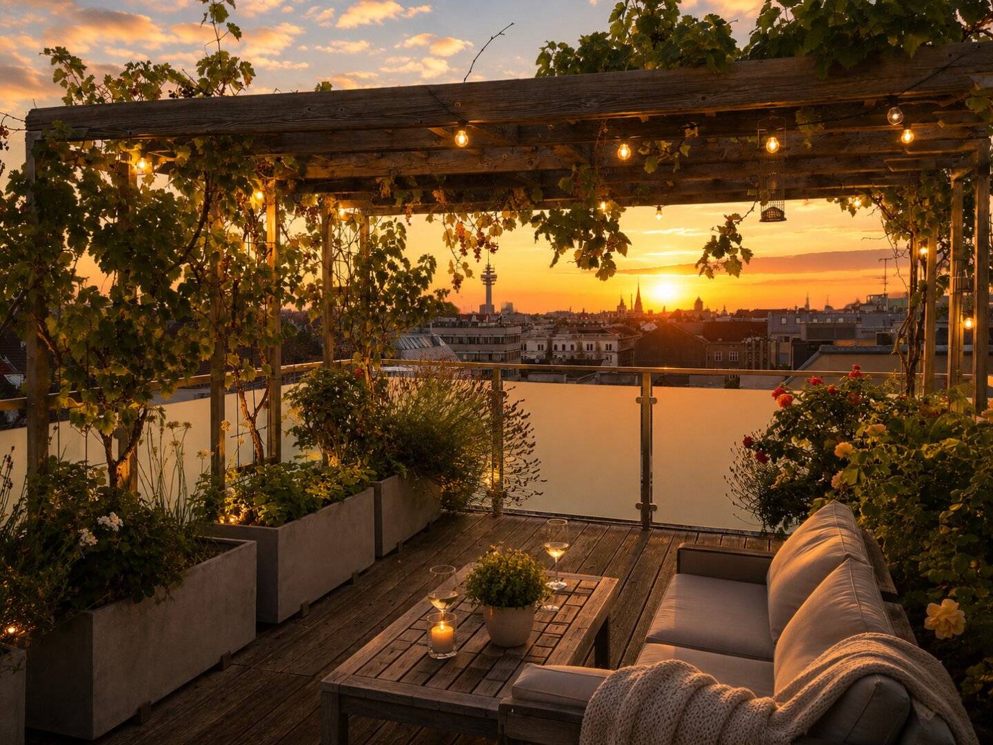 Dachgeschosswohnung Dachterrasse Fernblick
