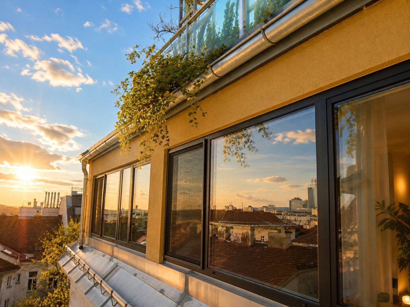 Dachgeschosswohnung Dachterrasse Fernblick
