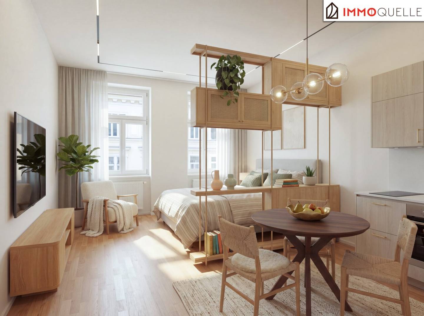 Recently renovated apartment on third floor