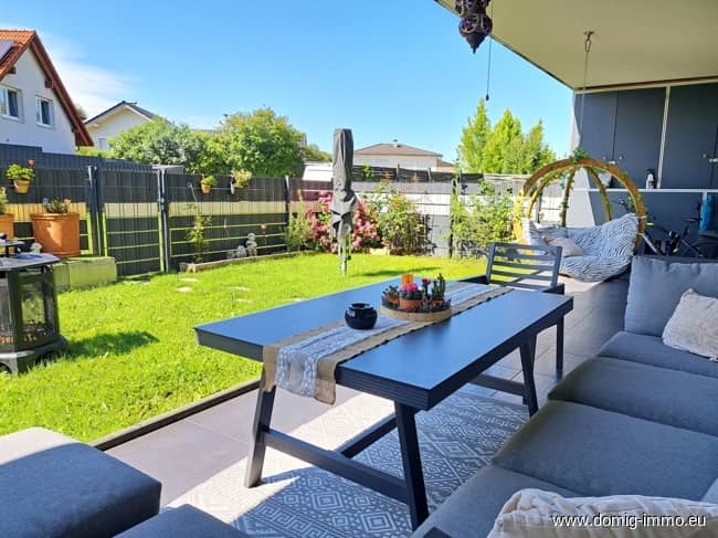 Erdgeschosswohnung sonnige Terrasse Tiefgarage