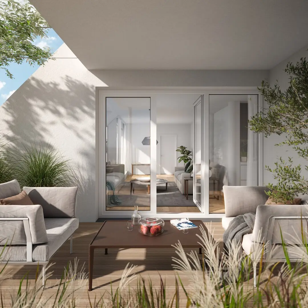 Erstbezug Wohnung mit Loggia im Erdgeschoss