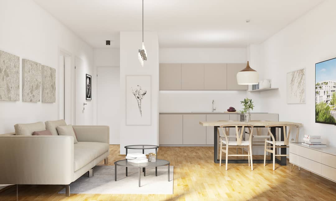 Erdgeschosswohnung Neubau Erstbezug mit Garten und Terrasse nahe der Oberen Alten Donau