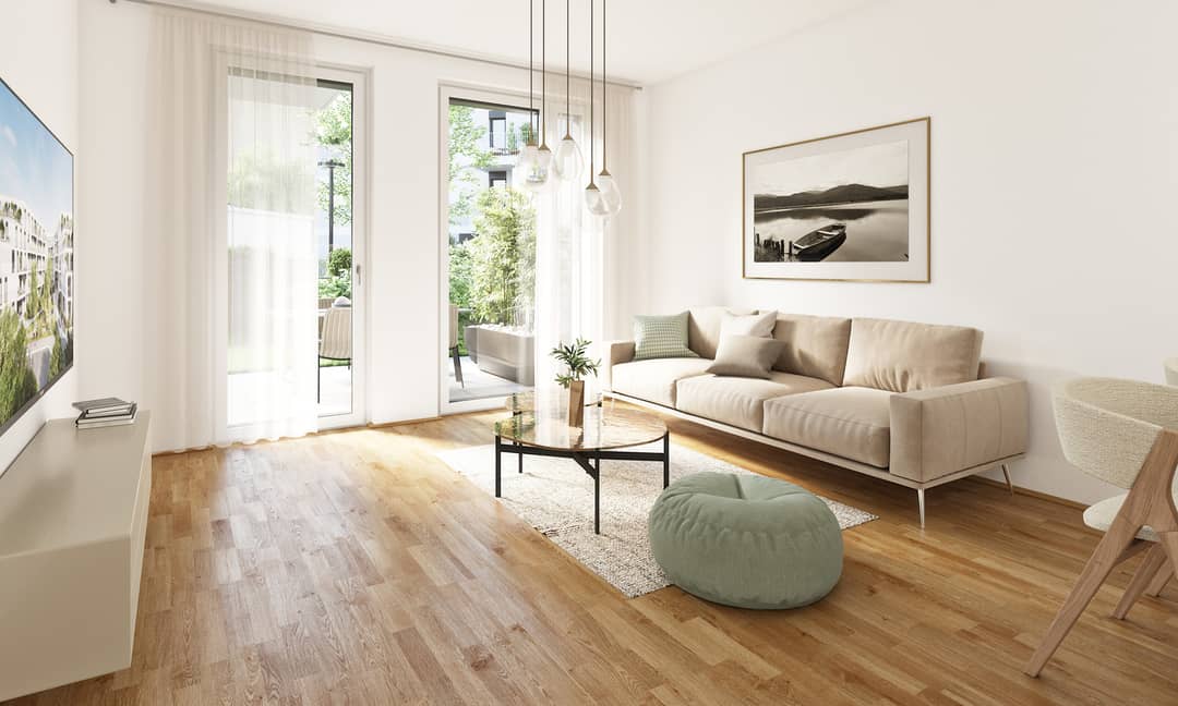 Neubau Erstbezug Wohnung Garten nahe Alte Donau