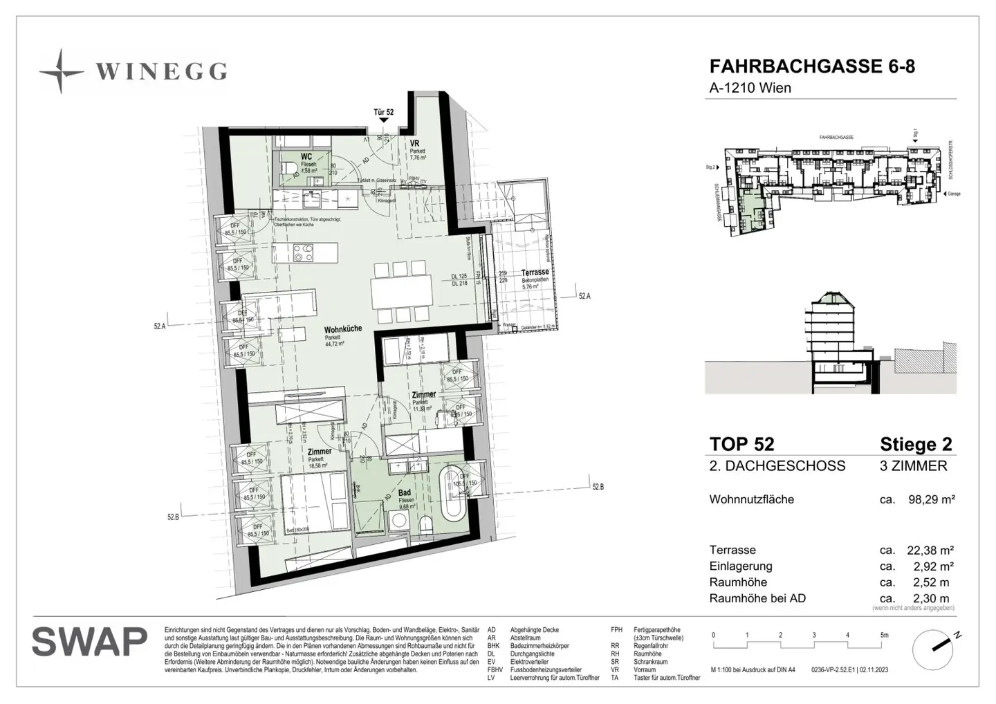Top floor with a panoramic view: Urban. Modern. Exclusive.