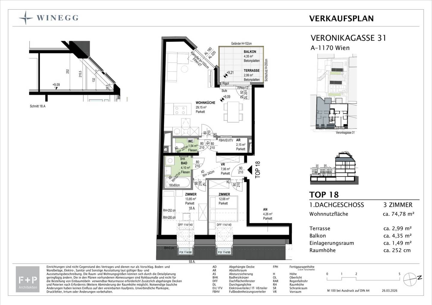 Nachhaltiges Wohnen beim Yppenplatz - Großzügige Dachgeschosswohnung - 3-Zimmer-Wohntraum