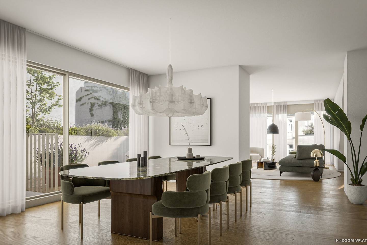 71 m² first occupancy at Naschmarkt, 2 rooms with 9 m² loggia and 56 m² roof terrace
