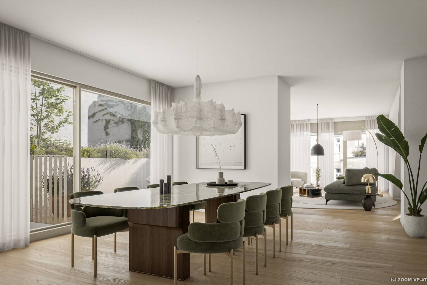 71 m² first occupancy at Naschmarkt, 2 rooms with 9 m² loggia and 56 m² roof terrace