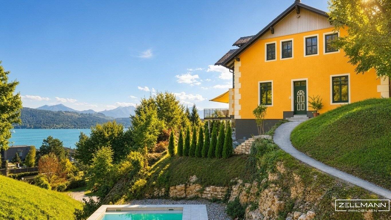 Pörtschach Villa w/ Pool & Lake View