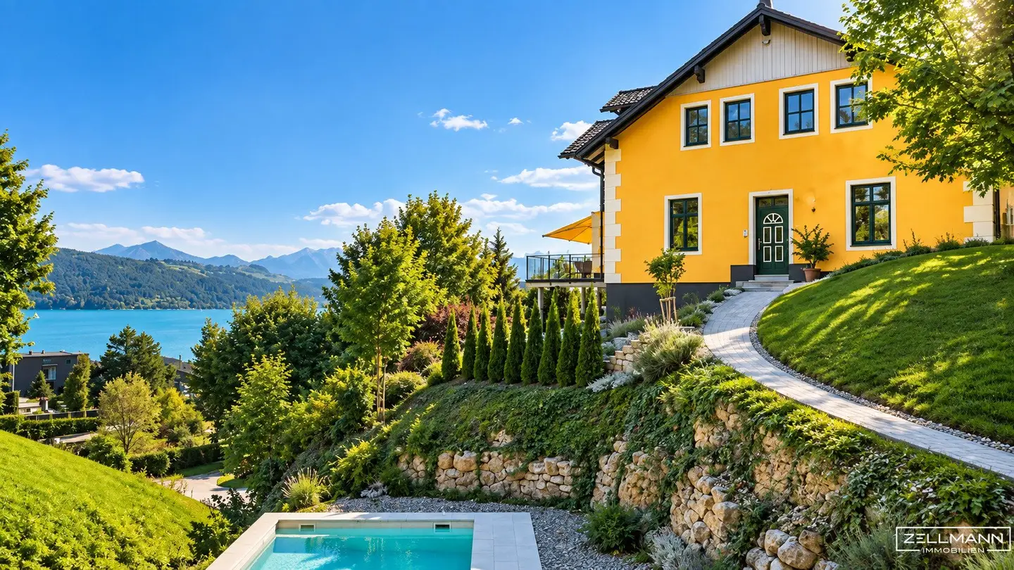 Pörtschach Villa mit Pool & Seeblick