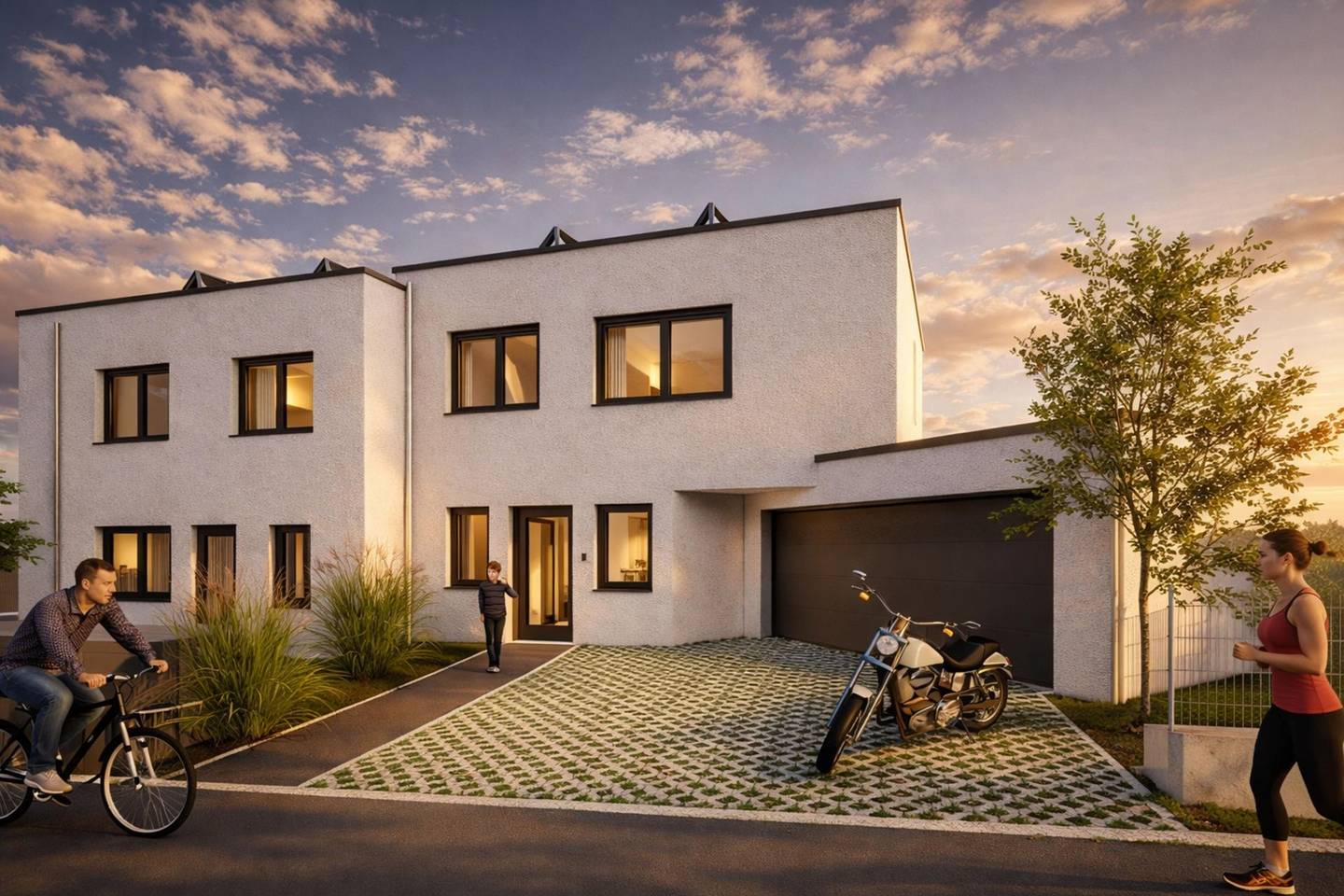 Neubau-Doppelhaushälfte Leonding Imberg