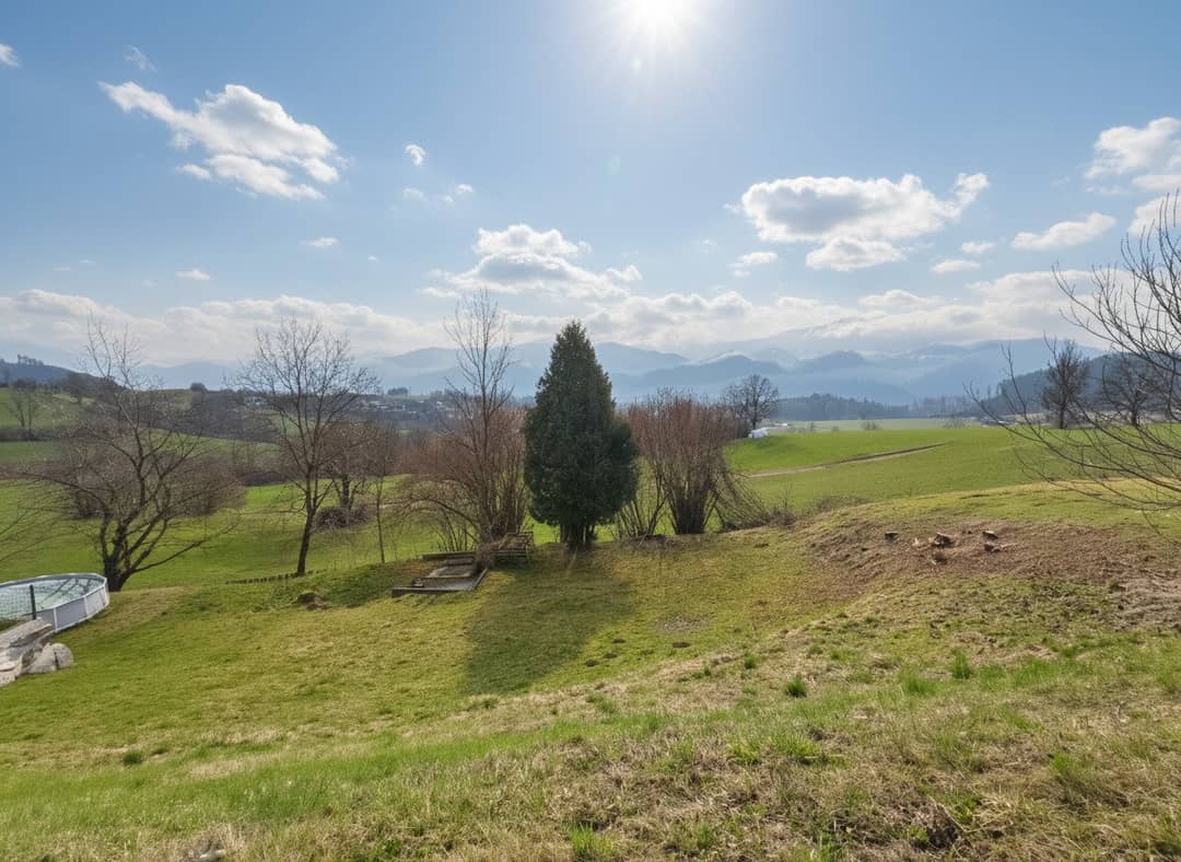 Building plot Parschlug with view