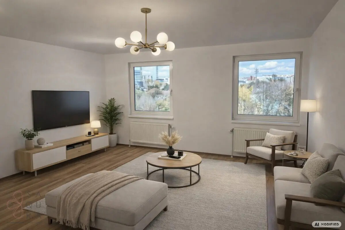 Modern apartment with wide view on fourth floor