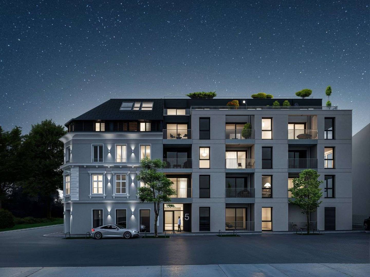 First occupancy apartment Elisenviertel with loggia