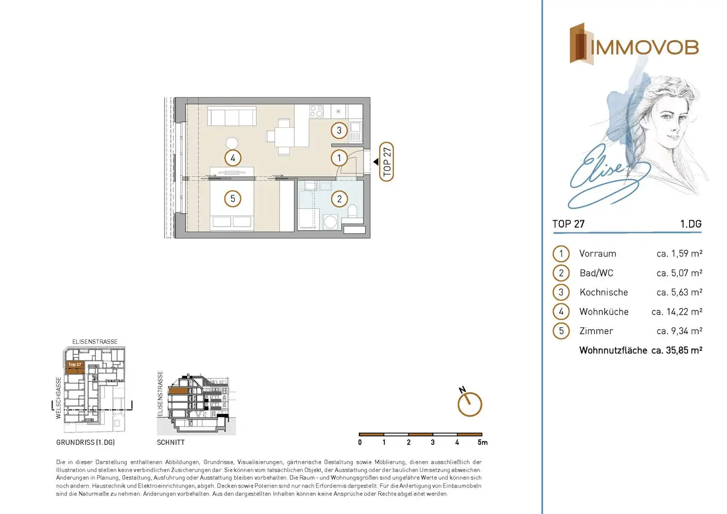 Apartment Elisenviertel new build air conditioning