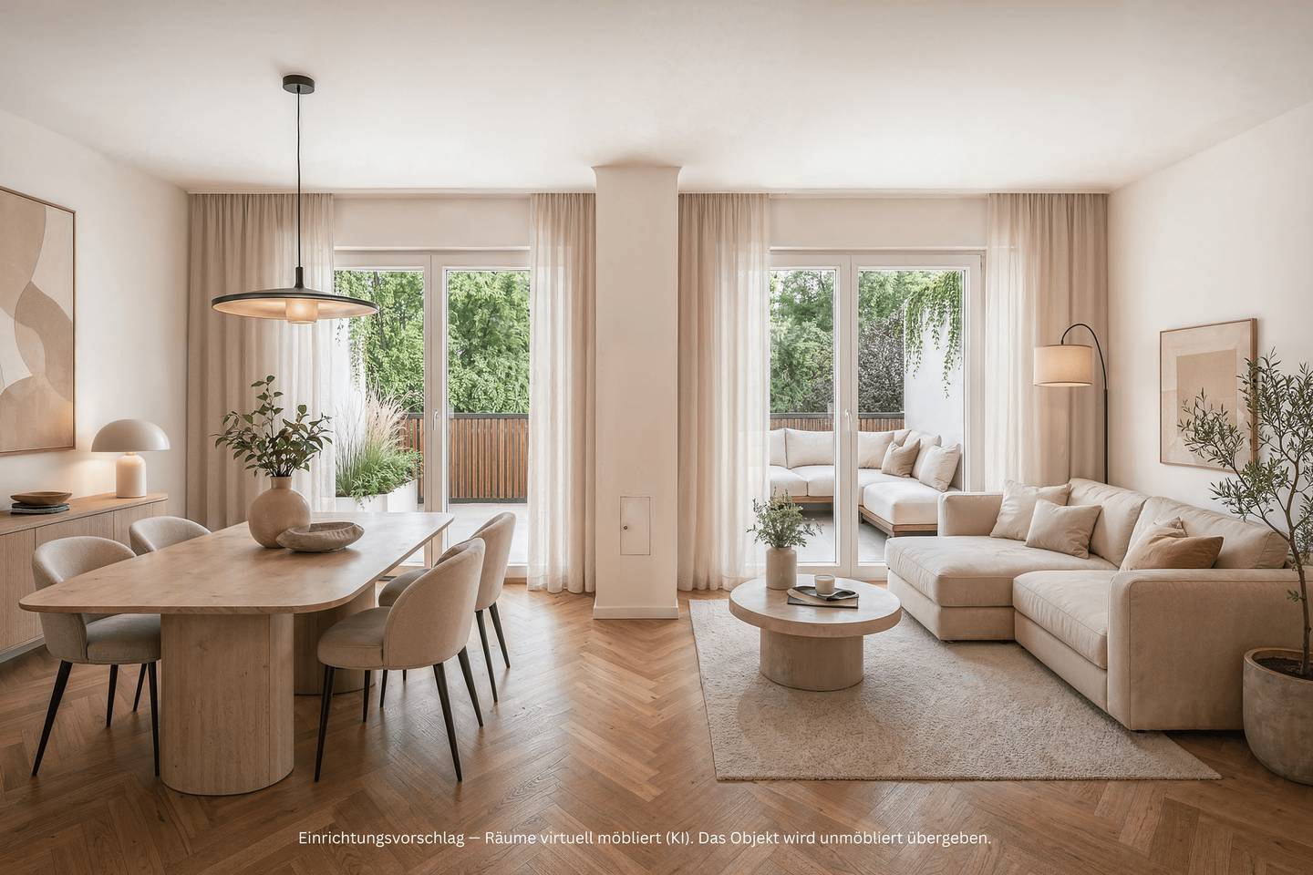 Maisonettewohnung mit großzügiger Terrasse in ruhiger Grünlage voll saniert