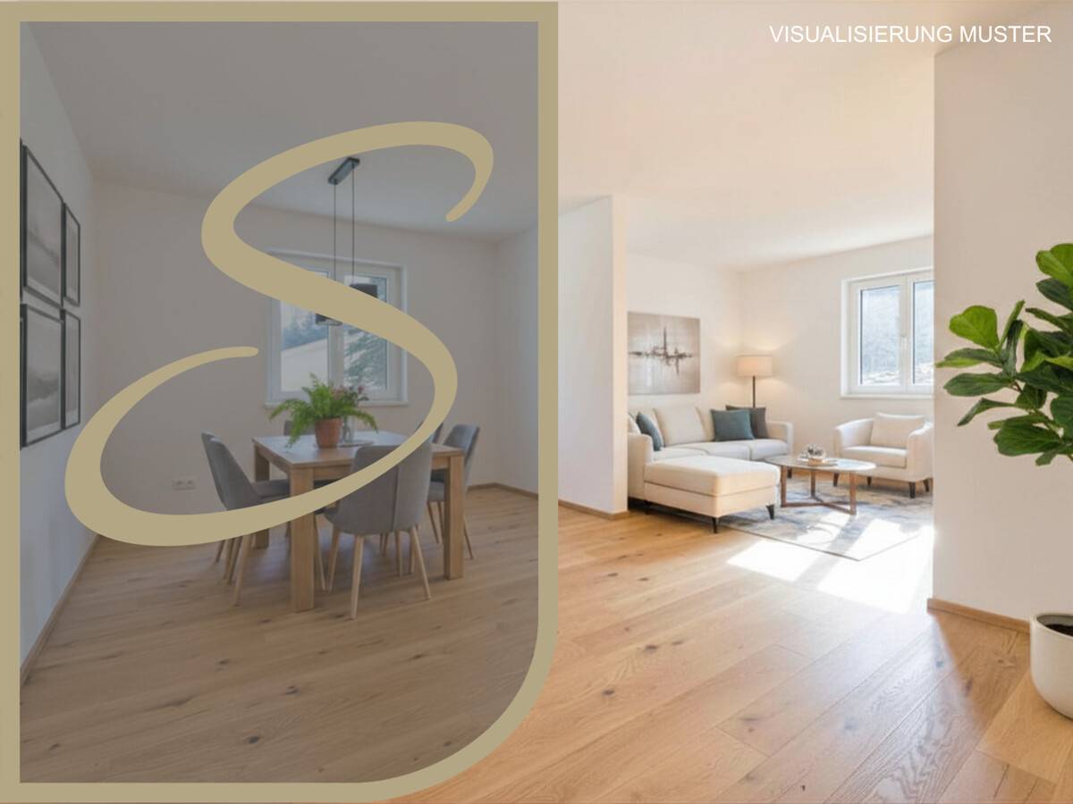 Neubau schlüsselfertig Wohnung mit offenem Wohnbereich nahe dem Attersee