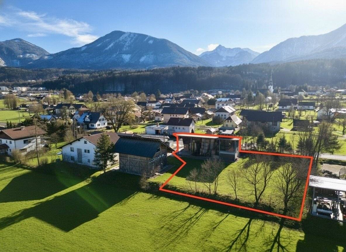 Grundstück mit Halle & Hackschnitzelheizung – perfekt für Selbständige, Handwerker und Eigennutzer