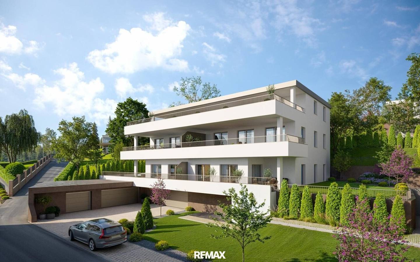 Wohnung Erstbezug Neubau Terrasse mit Aussicht
