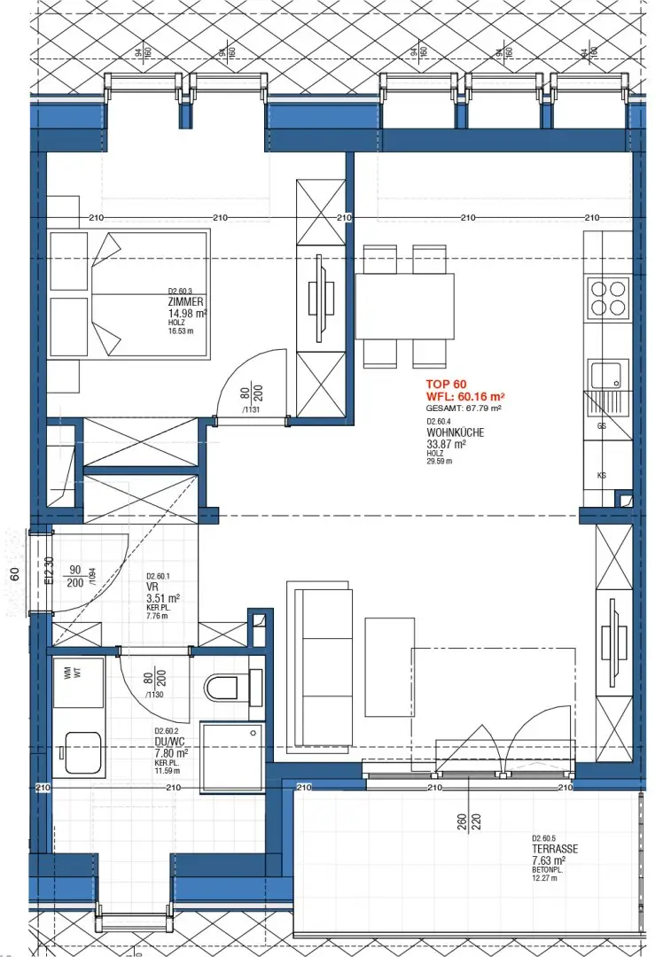Wohnung mit Balkon und U Bahn Anbindung