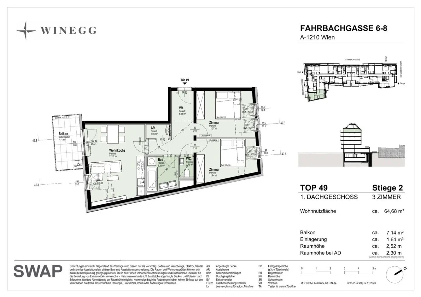 3-Zimmer-Wohnung Balkon Floridsdorf