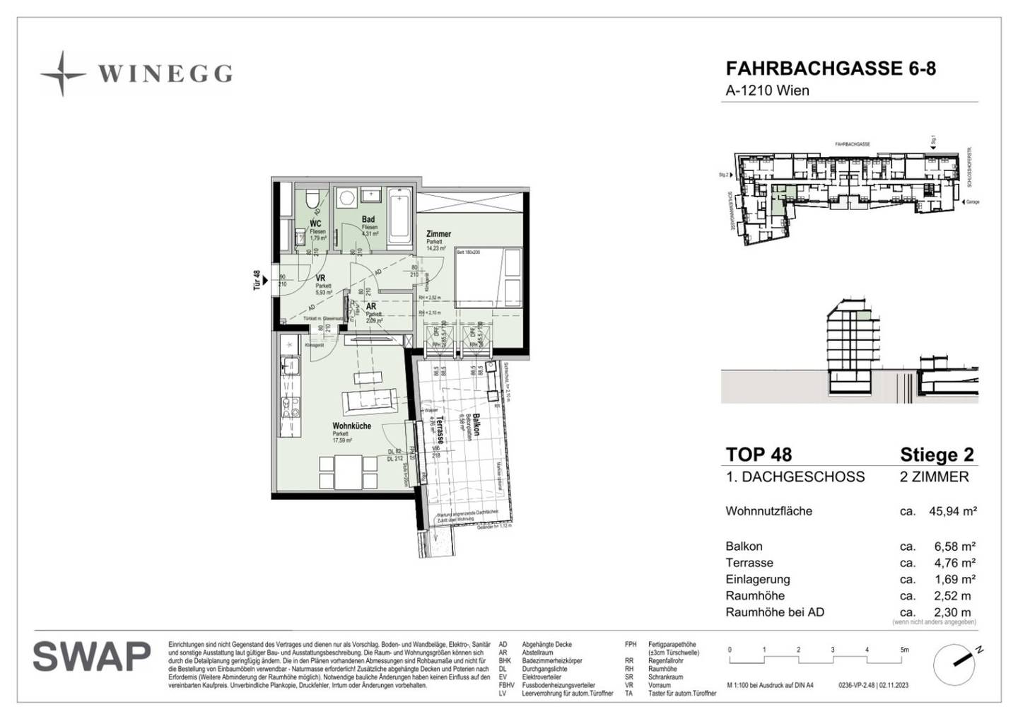 2-Room Flat Floridsdorf 46m²