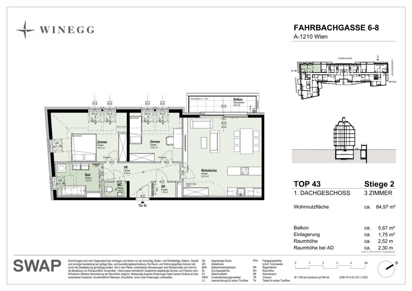 Moderne 3-Zimmer-Wohnung Wien 1210