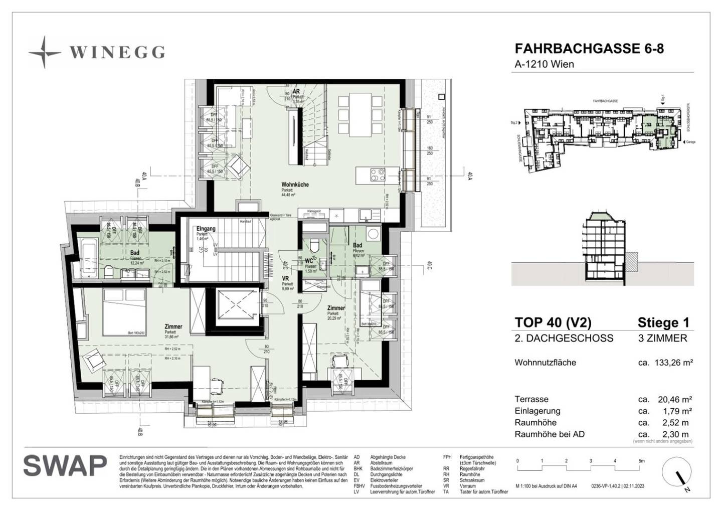 Dachgeschosswohnung mit Terrasse, 1210 Wien