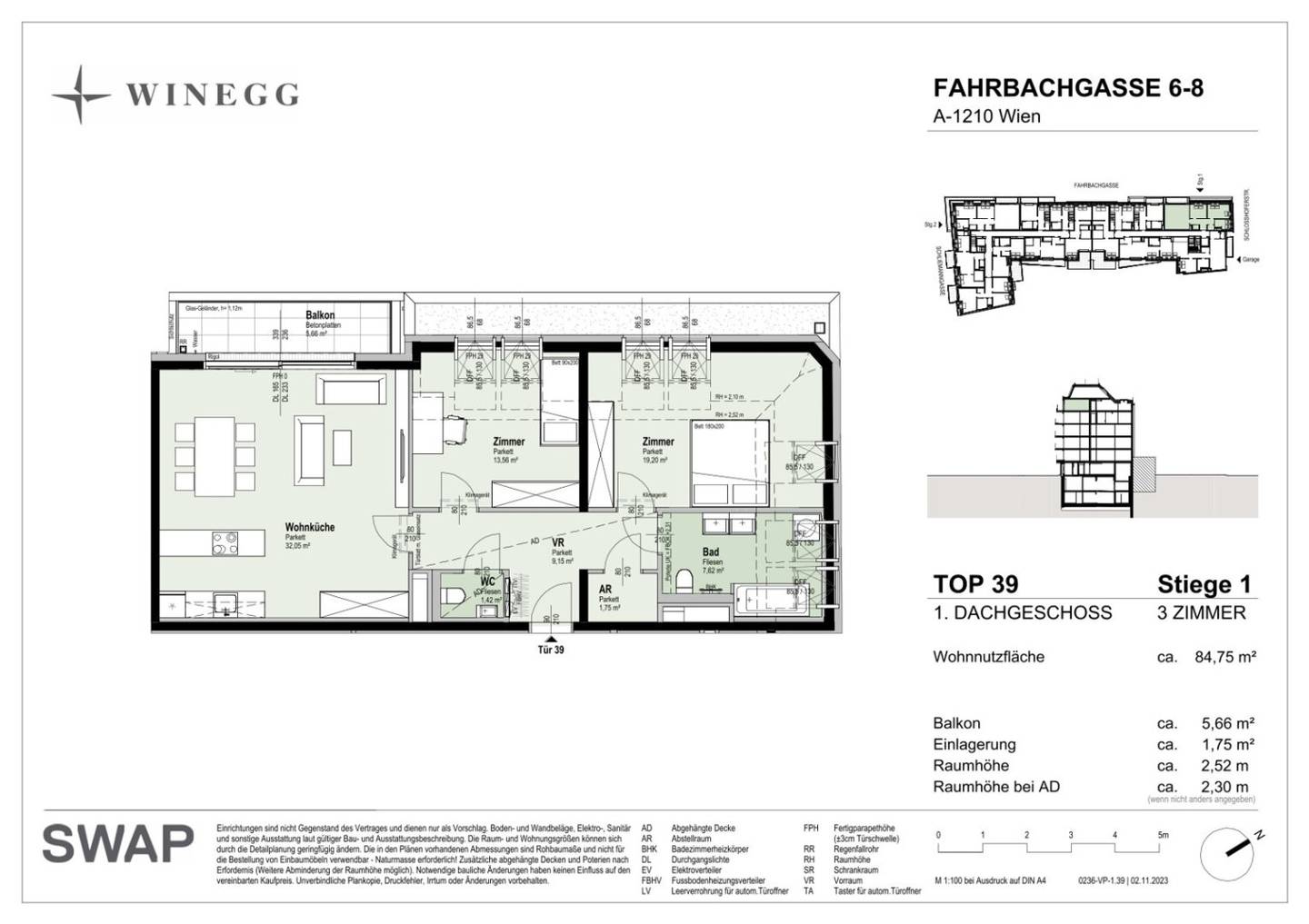 3-Room Apt with Balcony Vienna 21