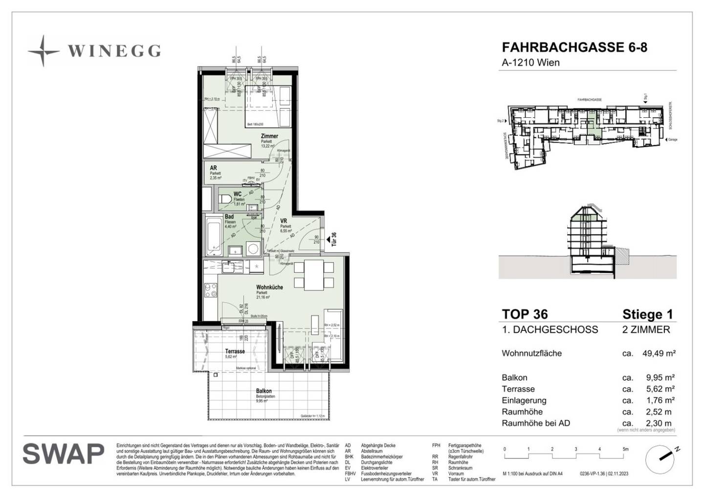 2-Zimmer-Wohnung mit Balkon, Floridsdorf