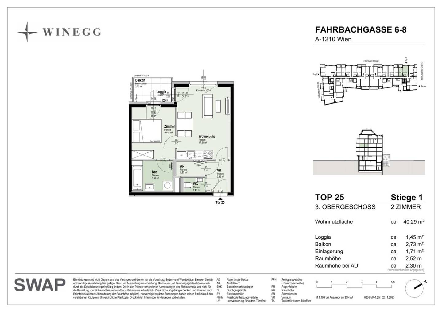 Bright 2-Room Flat with Balcony, Floridsdorf
