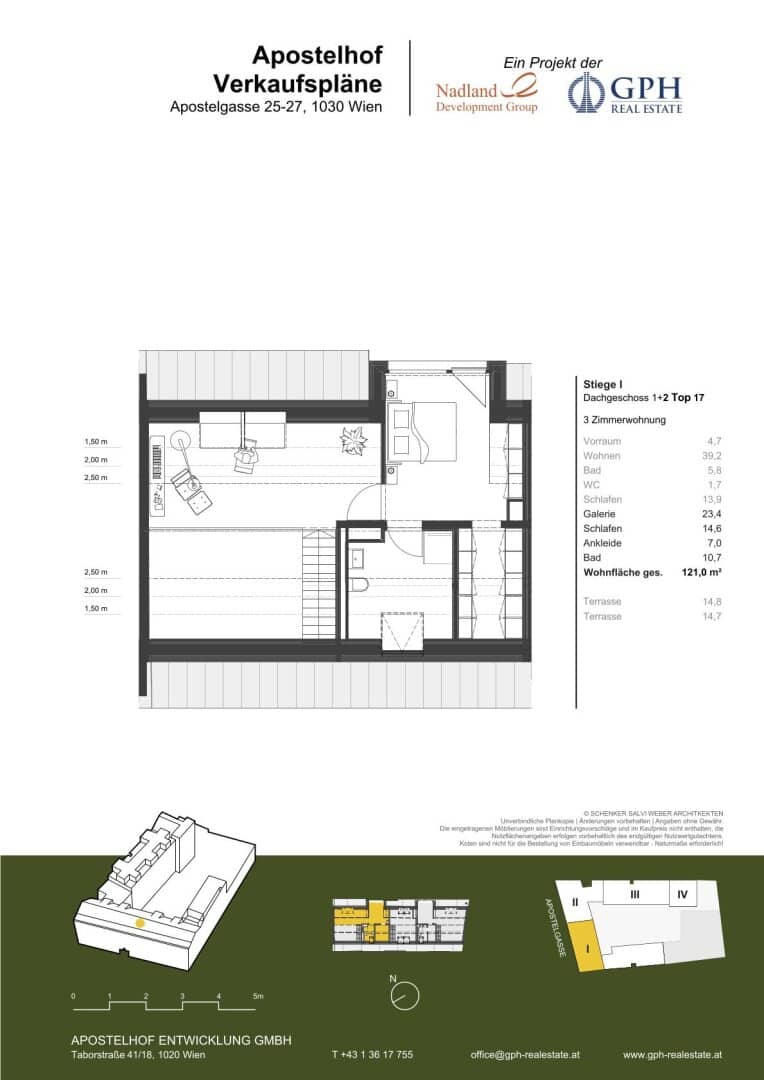 Wohnung Dachgeschoss Erstbezug zwei Terrassen