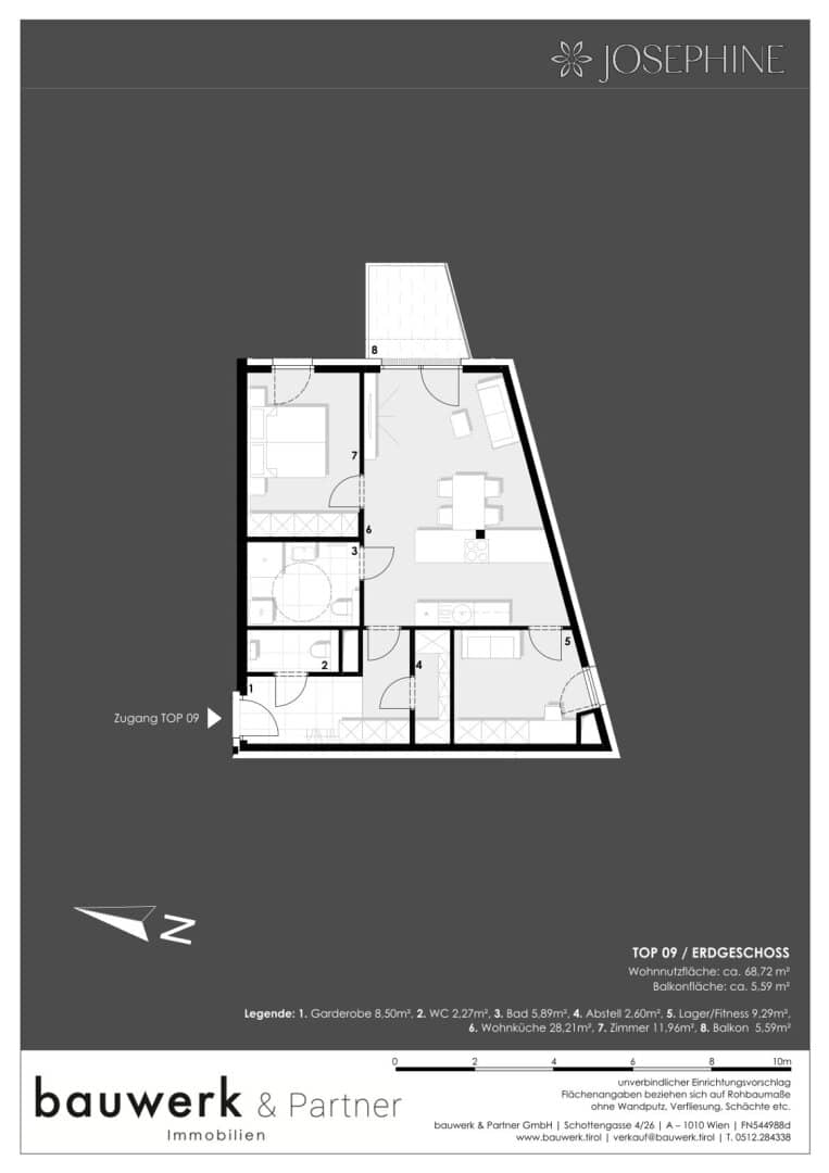 Apartment new build with Prater view and balcony