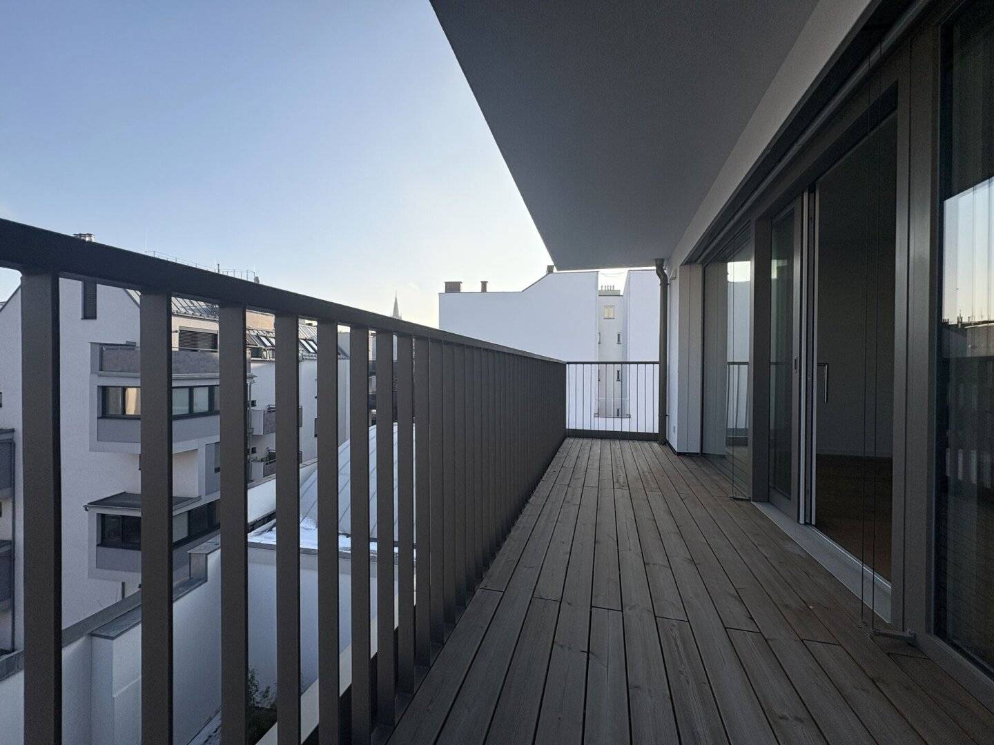 Newly built apartment balcony air conditioning