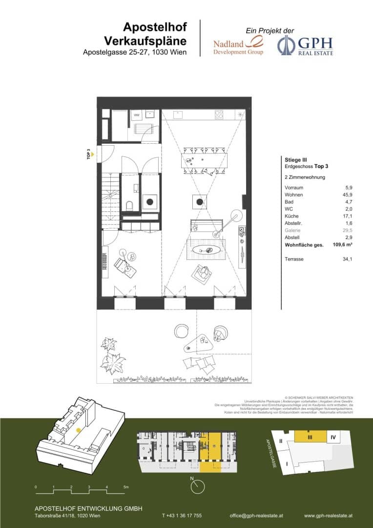Apostelhof Wohnung 2 Zimmer Terrasse Galerie