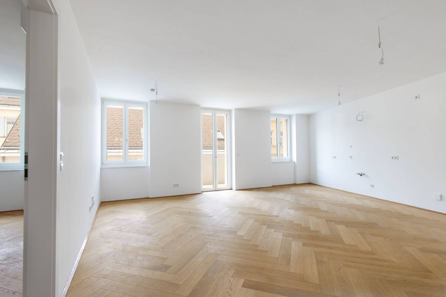 Apartment first occupancy compact layout balcony