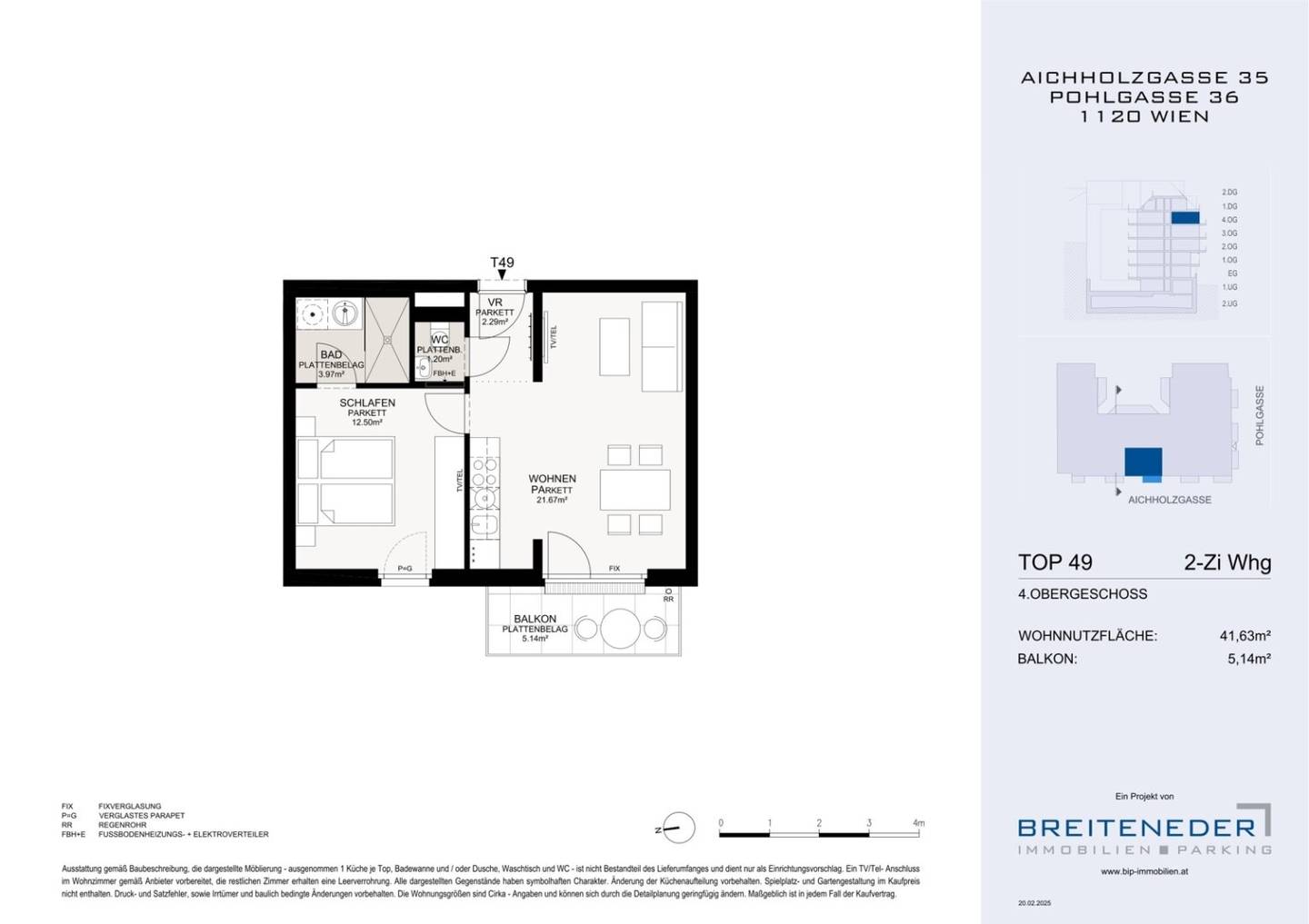 2-Zimmer-Neubau mit Balkon, Meidling