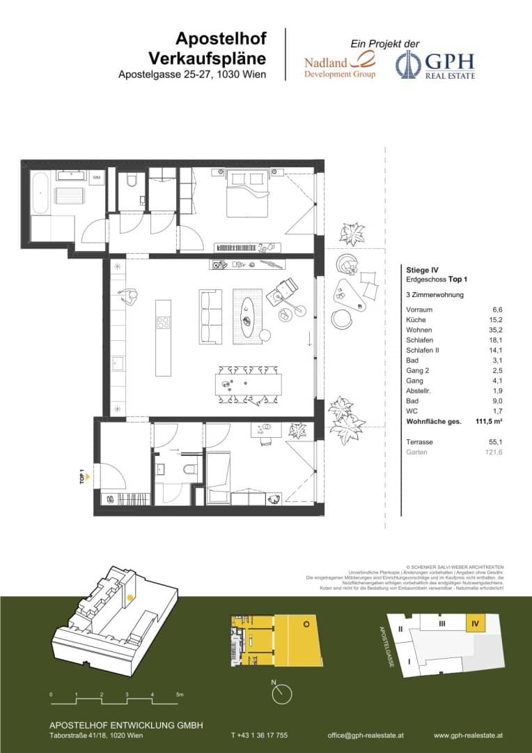 Wohnung Terrasse und Garten Erstbezug Apostelhof